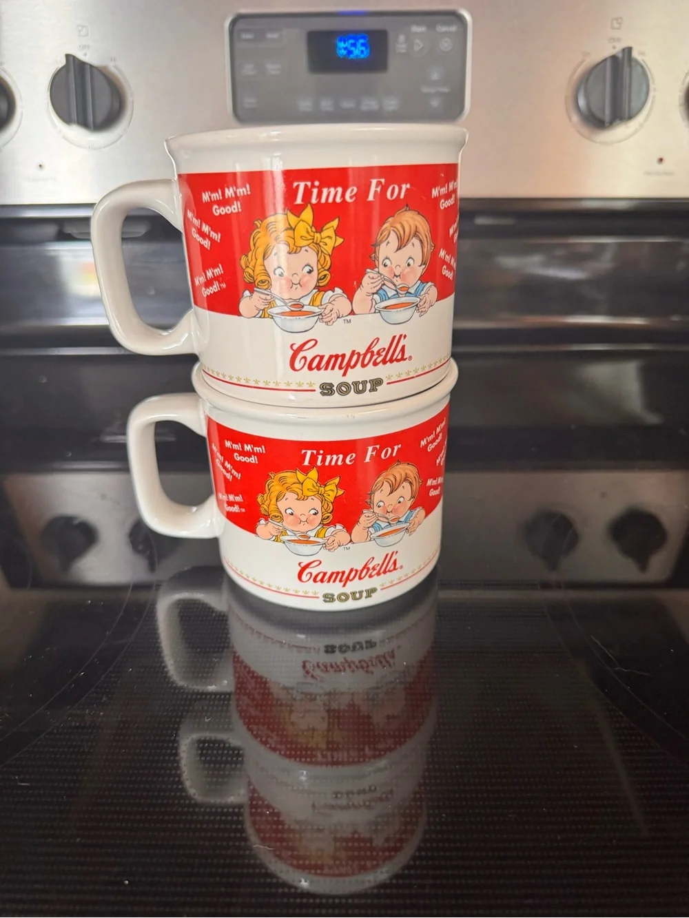 Vintage 1998 Campbell’s Soup Kids Ceramic Coffee Mugs Set of 2 | M’m! M’m! Good!